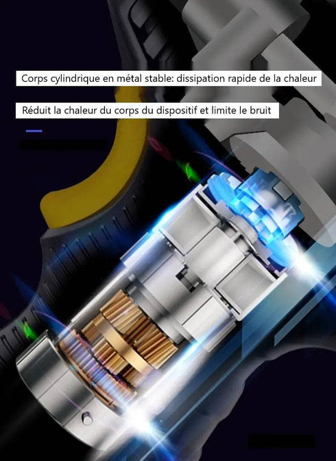 Pompe à Air Portable 150 PSI Sans Fil - Gonfleur Pneu Voiture Batterie 2000mAh